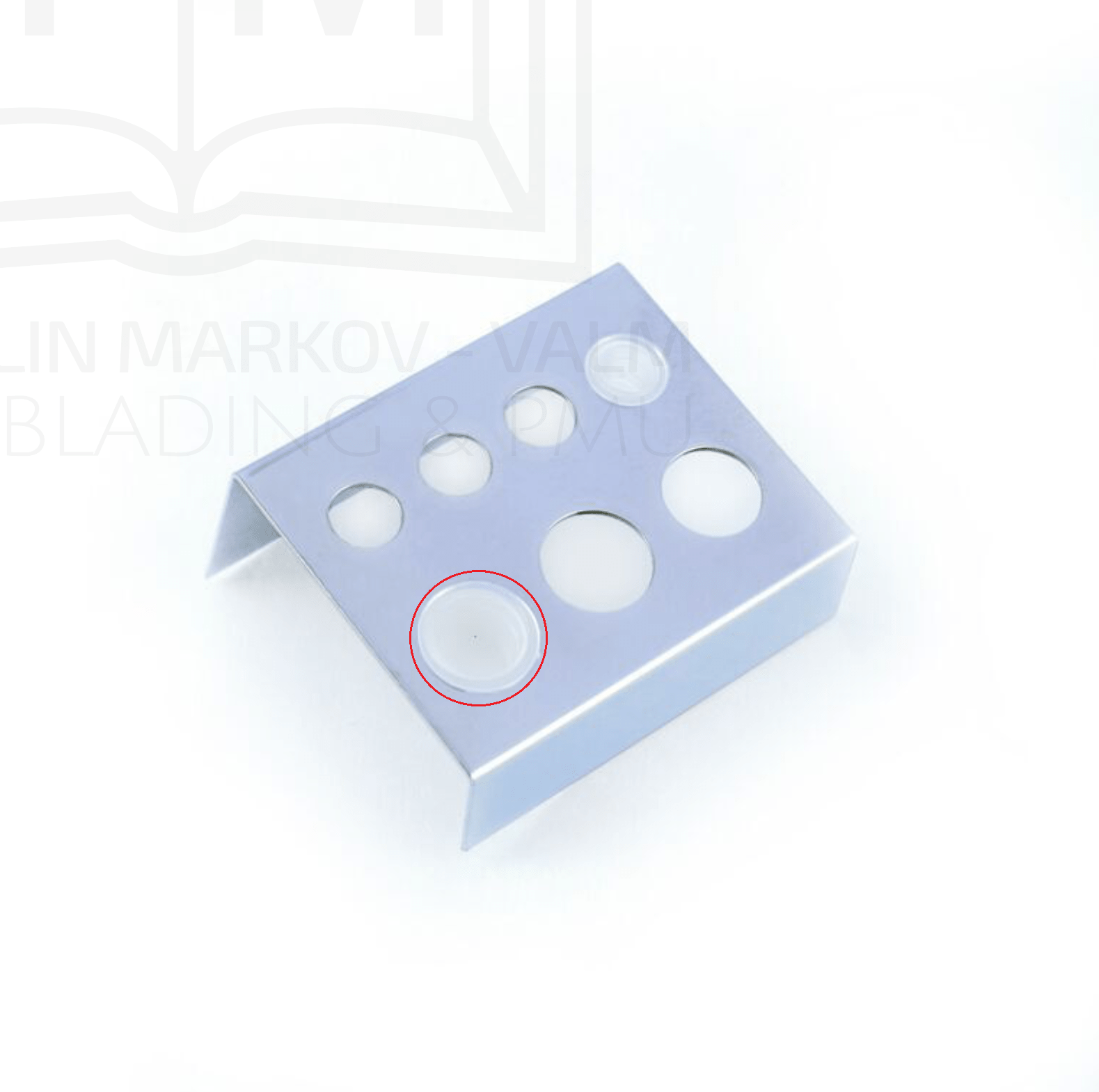 Pigmendi topsid alusele (plastikust 12mm ) 100tk 1 Pigmendi topsid alusele (plastikust 12mm ) 100tk
