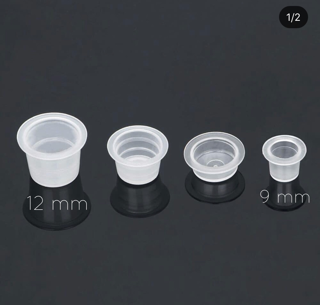 Pigmendi topsid alusele (plastikust 12mm ) 100tk 2 Pigmendi topsid alusele (plastikust 12mm ) 100tk